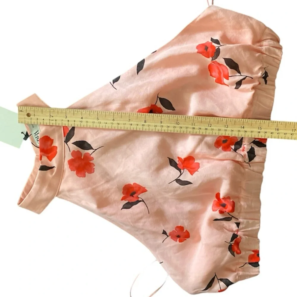 Zara Linen Blend Floral Print Top - Picture 6 of 7